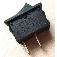 Клавишный переключатель 6А - 250В, 2 ноги. Кнопка качелька. Выключатель SM601