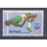 [1214] США 1979. Спорт.Летние Олимпийские игры.Легкая атлетика. Гашеная марка.