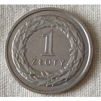 Польша. 1 злотый 2014 года.