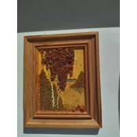 Картина. пано. янтарь натуральный.