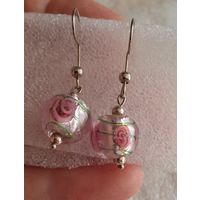 Серьги. Стекло.