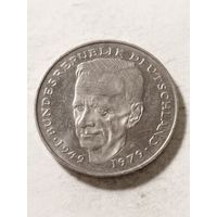 Германия 2 марки "Доктор Курт Шумахер. 30 лет ФРГ." 1990 F