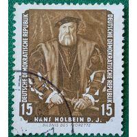 ГДР 1957. Портрет графа де Моретта работы художника Ганса Гольбейна Младшего