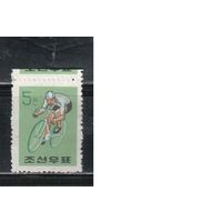 КНДР-1960(Мих.257) , ** , Спорт, Велоспорт , Велосипеды