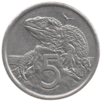 5 центов 1975 Новая Зеландия