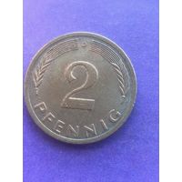 Германия ФРГ 2 пфеннига 1974 D