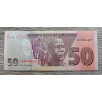 Werty71 Зимбабве 50 долларов 2020 UNC банкнота