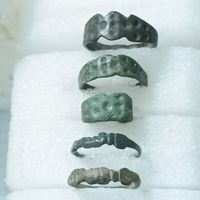 Лот перстней ВКЛ - 3 с точечным рисунком ( мужское, женское и детское) и 2 перстня " рукопожатие"  # 7