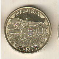 Намибия 50 цент 2025