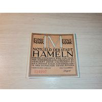 Нотгельд номиналом 1 марка , 1921 года, город Хамельн, Германия.