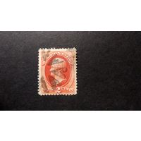 США \а30\ 1875. Персоналии.  Президент США \Sc178\ бумага тверд.