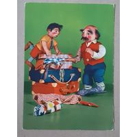 Чистая Открытка Куклы Изд. ГДР 1968