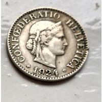 Швейцария 10 раппен, 1924  2-12-2