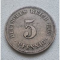 Германия 5 пфеннигов, 1900 A  2-1-62
