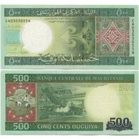 Мавритания 500 угий образца 2013 года UNC p18