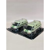 Горький- 3302- 2 шт. (на запчасти -под конверсию) от DeAgostini масштаб 1:43