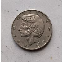 10 злотых 1976 года Польша. Народная Республика. Адам Мицкевич. Красивая родная патина!