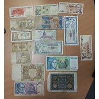 Лот иностранных банкнот