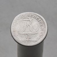 Германия Вюртемберг 6 крейцеров 1811