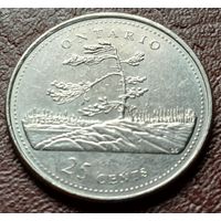 Канада 25 центов, 1992 Онтарио     ( 1-7-1 )