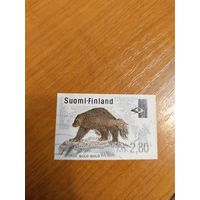 1995 Финляндия марка печатающего автомата фауна росомаха (3-6)