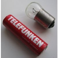 Лампа автомобильная R5W (BA15s), 12В 5Вт (в  количестве ) .