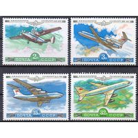 Марки СССР 1979. История авиастроения  (4961-4964). Самолеты, серия из 4-х марок