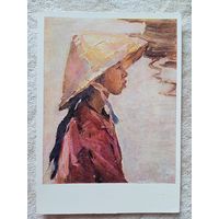 Христолюбов. Девушка в соломенной шляпе