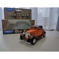 Коллекционный ФордFord Roadster 1:34-39 Welly  модель автомобиля ретро машинка игрушка