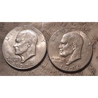 1 доллар 1974D США