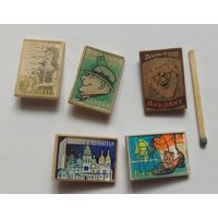 Значки стерео, переливающие из СССР ( 5 шт.)