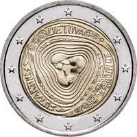 Литва 2 евро, 2019 Народные литовские песни - Сутартинес UNC