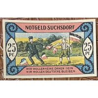 Нотгельд 25 пфеннигов 1921 год. Зуксдорф,. Веймарская республика