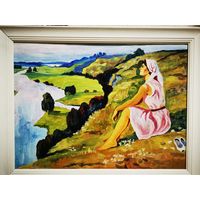 Картина, продажа с рамкой, масло