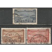 Французское Марокко. Авиа. г.Сале и г.Рабат. Столичная агломерация. 1933г. Mi#117-19.