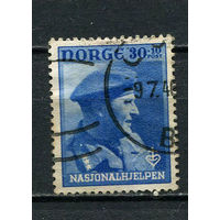 Норвегия - 1946 - Принц Улаф 30+10 - [Mi.313] - 1 марка. Гашеная.  (Лот 35Dd)
