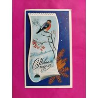 С новым годом! Чистая. Двойная. 1987 года. Кириллов. #62.