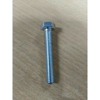 Болт М8х50 мм с шестигранной головкой по DIN 933 с полной резьбой оцинкованный, класс прочности 5.8