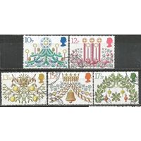 Британия. Рождество. 1980г. Mi#856-60. Серия.