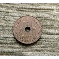 Werty71 Родезия и Ньясаленд 1/2 пенни 1957 Жираф