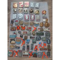 Значки на выбор.