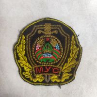 Кокарда. МВД Беларуси.  Шитая, старого образца.