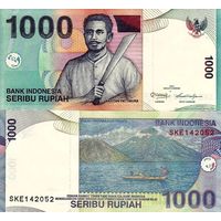 Индонезия 1000 рупий образца 2013 года UNC p141