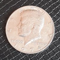 50 центов ( халф) 1/2  доллара 1974 Р США