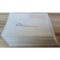 Беларусь. Конверты 230х160 прошедшие почту (112 штук)