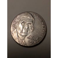 5 центов США 2020 P год