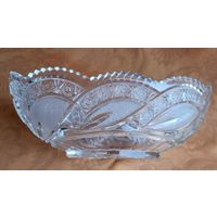 Ладья. Ваза для фруктов. Хрусталь