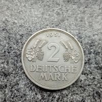 ФРГ 2 марки 1951 год мд F