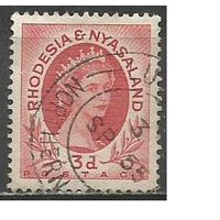 Родезия и Ньясаленд. Королева Елизавета II. 1954г. Mi#5.