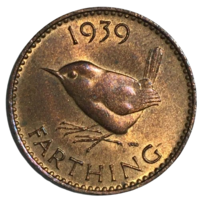 Великобритания 1 фартинг, 1939